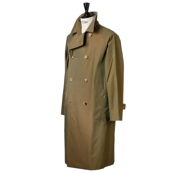 Coherence Coat "Fou Fou Ii" Made Of Japanese Cotton Gabardine