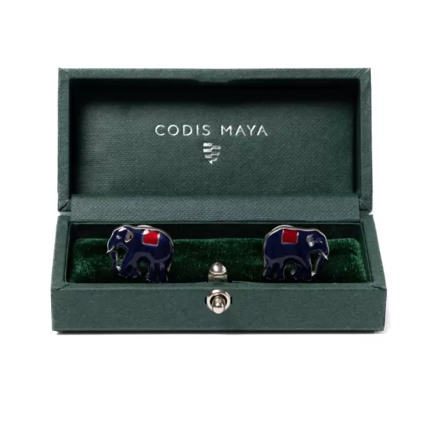Codis Maya Cufflink "Elephant" - Handmade