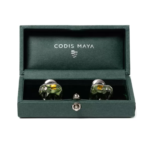 Codis Maya Cufflink "Elephant" - Handmade