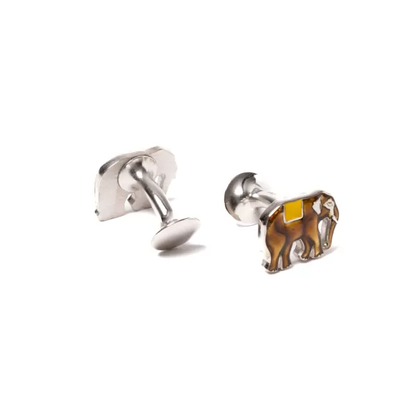Codis Maya Cufflink "Elephant" - Handmade