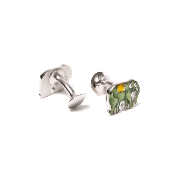 Codis Maya Cufflink "Elephant" - Handmade