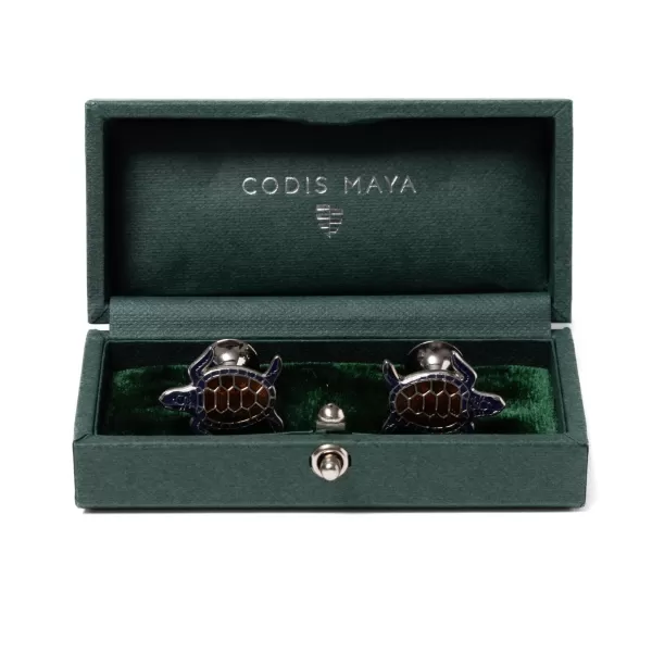 Codis Maya Cufflink "Turtle" - Handmade