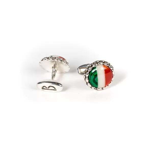 Barbarulo Napoli Cufflinks "Le Royal Italy" Made Of Sterling Silver - Purely Handcrafted