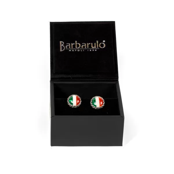 Barbarulo Napoli Cufflinks "Le Royal Italy" Made Of Sterling Silver - Purely Handcrafted