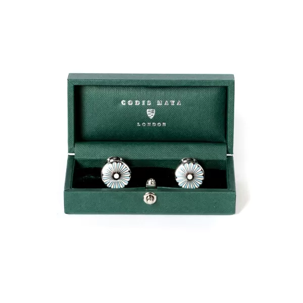 Codis Maya Cufflinks "Sky Limoges"