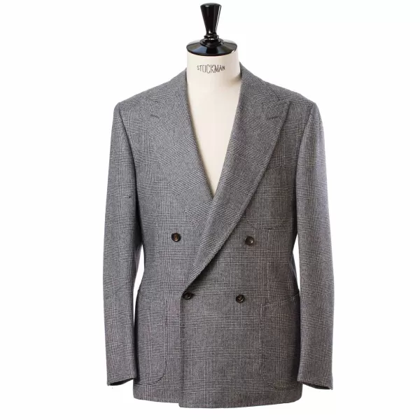 Cesare Attolini Double-Breasted Suit "Il Vero Gentiluomo" Made Of English Wool By Fox