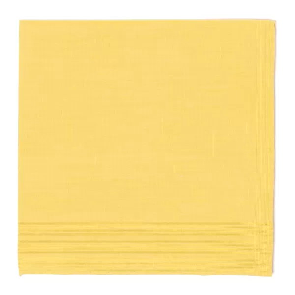 Simonnot-Godard Duras Jaune Pocket Square Made Of Linen And Cotton