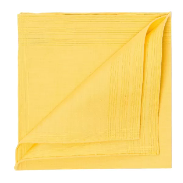 Simonnot-Godard Duras Jaune Pocket Square Made Of Linen And Cotton