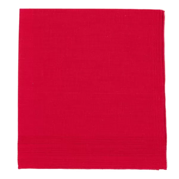 Simonnot-Godard Duras Rouge Pocket Square Made Of Linen And Cotton