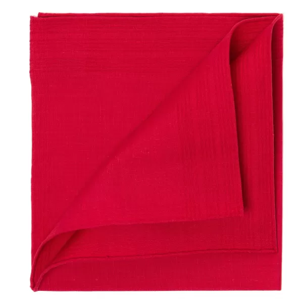 Simonnot-Godard Duras Rouge Pocket Square Made Of Linen And Cotton