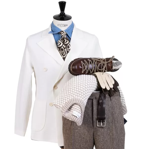 Petronius Exclusive For Michael Jondral: Tie "Milano 1972 Astratto" In Pure Cash