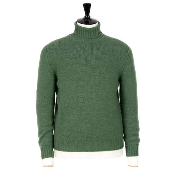 Fedeli Exclusive To Michael Jondral: Green Scottish 4-Ply Cashmere Turtleneck