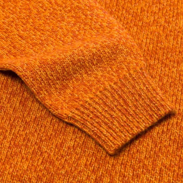 Fedeli Exclusive To Michael Jondral: Orange Scottish 3-Ply Mouline Cashmere S