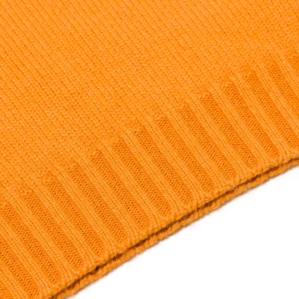 Fedeli Exclusive To Michael Jondral: Orange Scottish 4-Ply Cashmere Turtlenec
