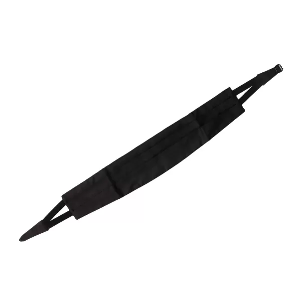 Petronius Exclusively For Michael Jondral: Black Cummerbund Made Of Pure Grosgra