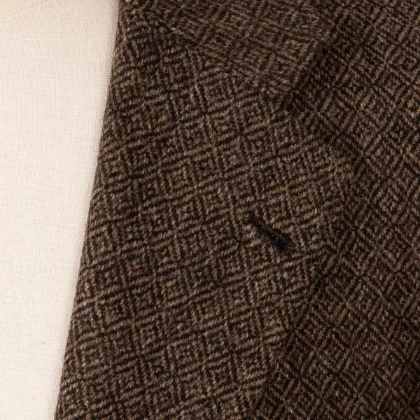 Orazio Luciano Exclusively For Michael Jondral: Brown Jacket "Diamond Tweed" Made Of