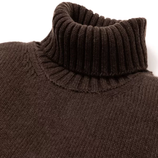 Fedeli Exclusively For Michael Jondral: Cocoa Brown Turtleneck Sweater Made O