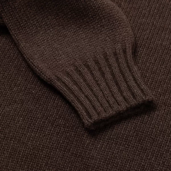 Fedeli Exclusively For Michael Jondral: Cocoa Brown Turtleneck Sweater Made O