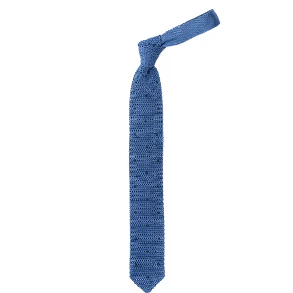 Petronius Exclusively For Michael Jondral: "Pois" Knitted Tie Made Of Pure Silk