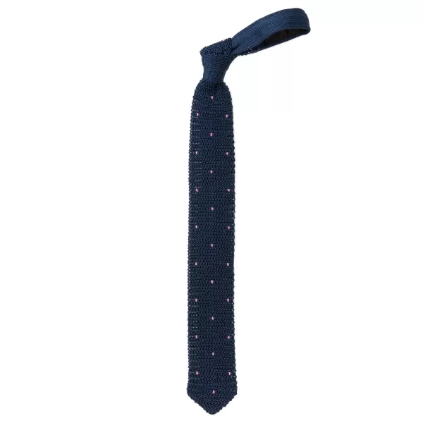 Petronius Exclusively For Michael Jondral: "Pois" Knitted Tie Made Of Pure Silk