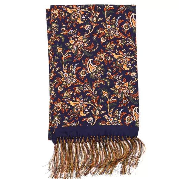 Petronius Exclusively For Michael Jondral: "Seta Floreale" Tube Scarf In Pure Si