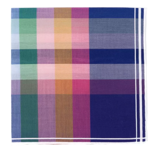 Simonnot-Godard Giverny Satin Pocket Square Made Of Pure Cotton