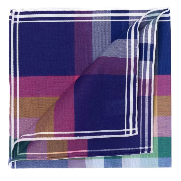 Simonnot-Godard Giverny Satin Pocket Square Made Of Pure Cotton