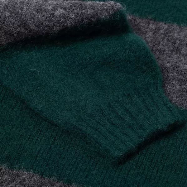 Glenugie Exclusive X Mj: Pure Wool Sweater "College Stripe Jumper" - C