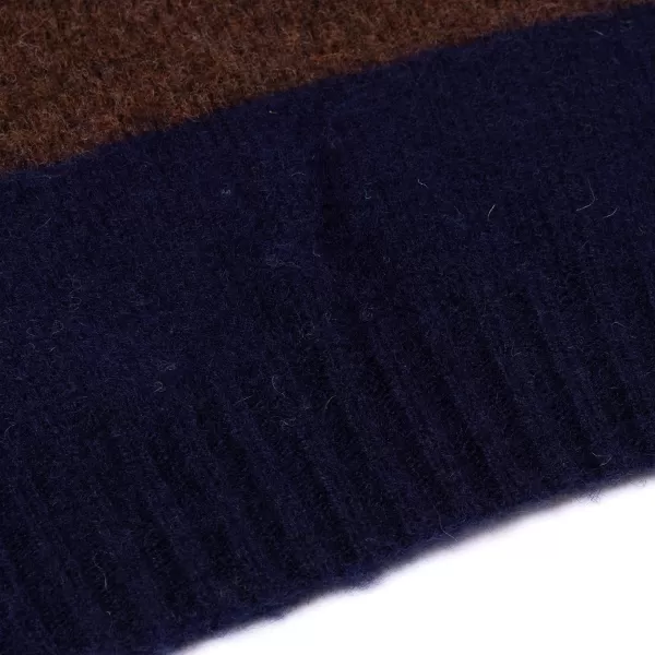 Glenugie Exclusive X Mj: Pure Wool Sweater "College Stripe Jumper" - C