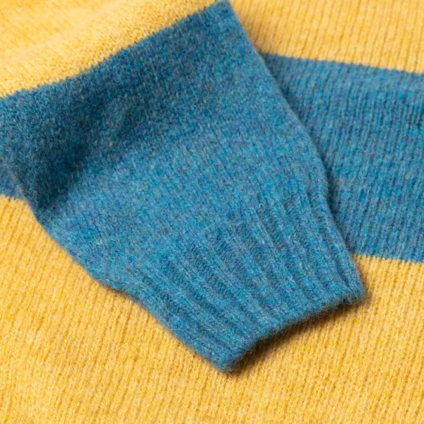 Glenugie Exclusive X Mj: Sweater "Stripe Jumper" Made Of Pure Wool - C