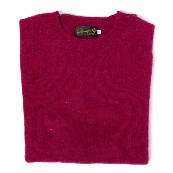 Glenugie X Mj: Pure Wool Round Jumper Sweater - Pure Soft Shetland