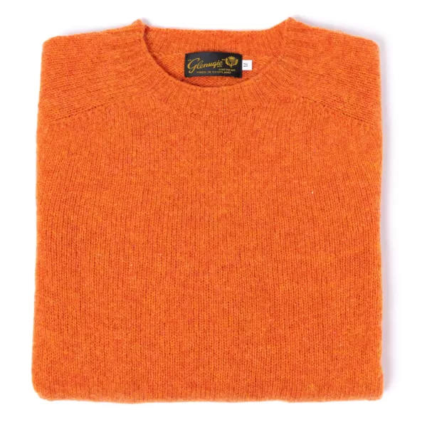 Glenugie X Mj: Pure Wool Round Jumper Sweater - Pure Soft Shetland