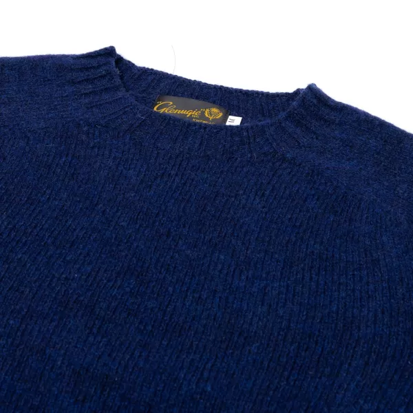 Glenugie X Mj: Pure Wool Round Jumper Sweater - Pure Soft Shetland