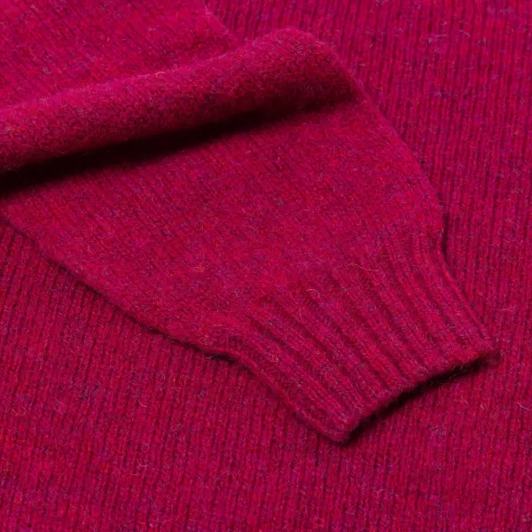 Glenugie X Mj: Pure Wool Round Jumper Sweater - Pure Soft Shetland