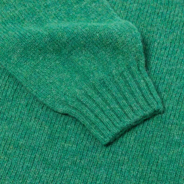 Glenugie X Mj: Pure Wool Round Jumper Sweater - Pure Soft Shetland