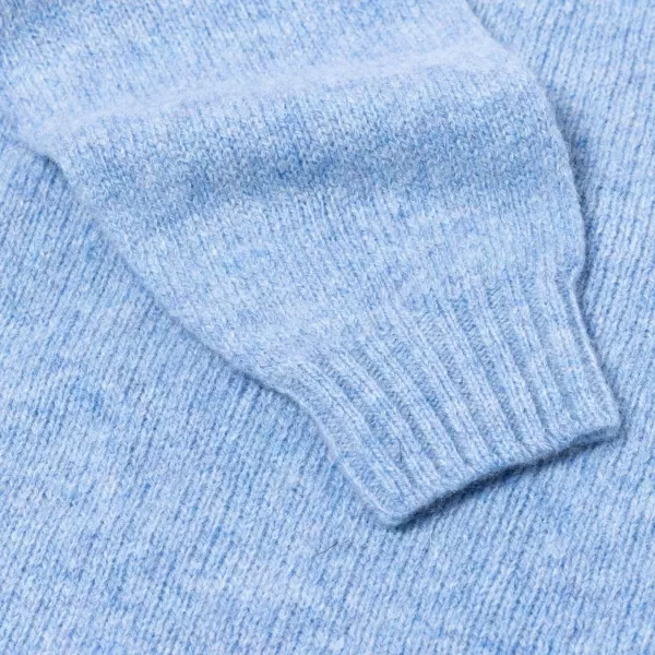 Glenugie X Mj: Pure Wool Round Jumper Sweater - Pure Soft Shetland