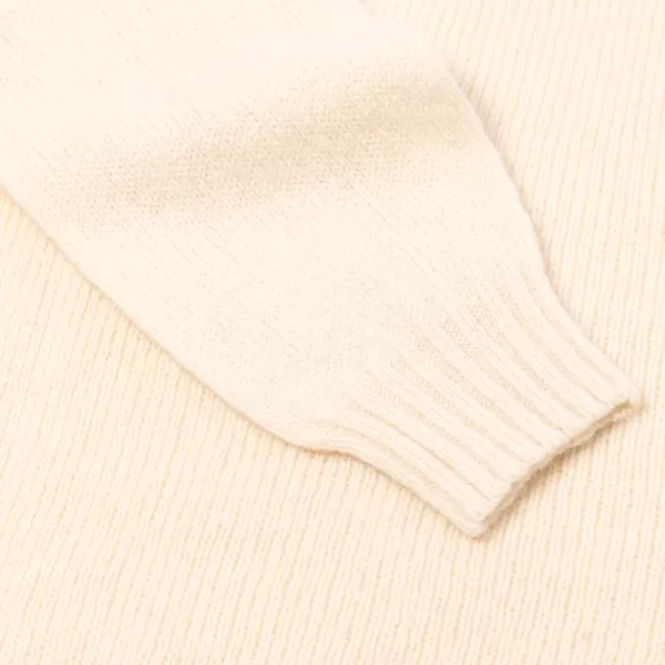 Glenugie X Mj: Pure Wool Round Jumper Sweater - Pure Soft Shetland