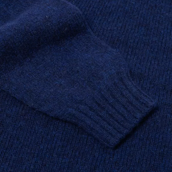 Glenugie X Mj: Pure Wool Round Jumper Sweater - Pure Soft Shetland