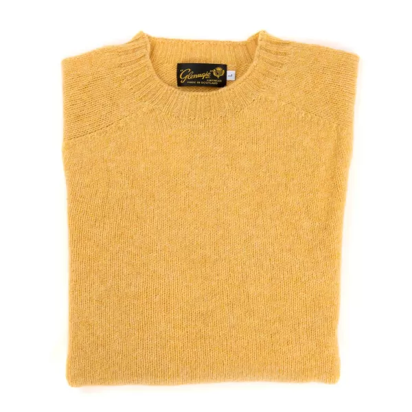 Glenugie X Mj: Sweater "Round Jumper" Made Of Pure Wool - Pure Soft Sh