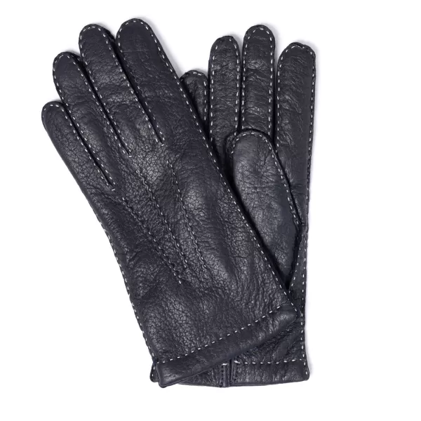 Thomas Riemer Wien Glove "Auersperg" Peccary Leather With Cashmere Lining - Hand Sewn