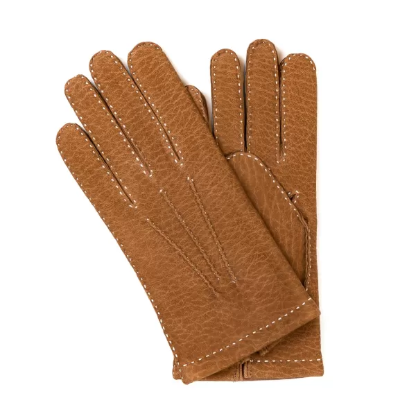 Thomas Riemer Wien Glove "Baden" Made Of Calf Nubuck With Cashmere Lining - Hand Sewn