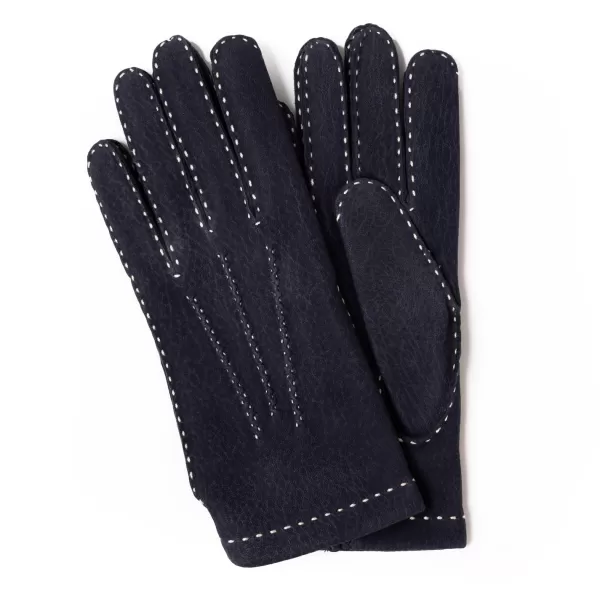 Thomas Riemer Wien Gloves "Baden" Made Of Calf Nubuck With Cashmere Lining - Hand Sewn