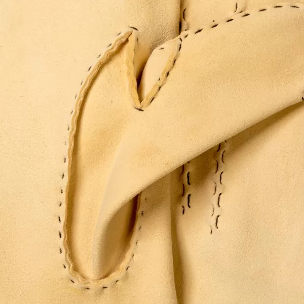 Thomas Riemer Wien Gloves "Offizier" Made Of Beige Deerskin