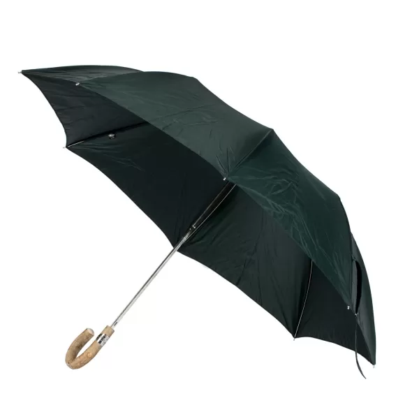 Maglia Green Telescopic Umbrella With Wooden Handle