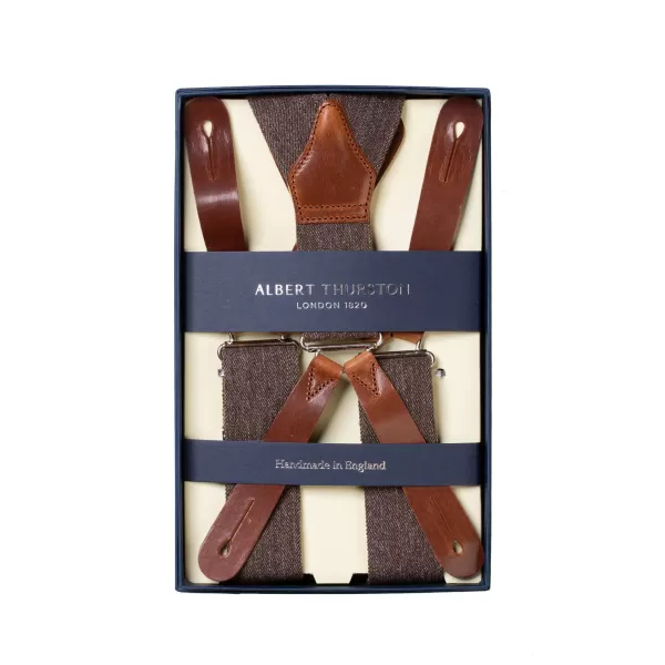 Albert Thurston Greige-Colored Suspender "Gangs Of New York" To Button