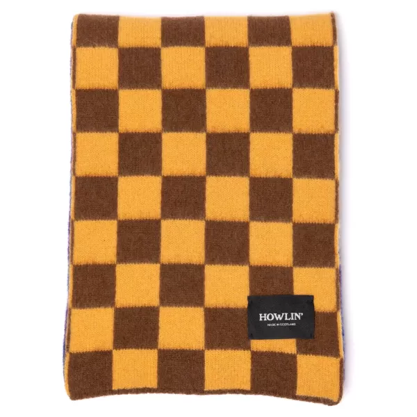 Howlin ' Scarf "Checkerboard Scarf" From Scottish Wool