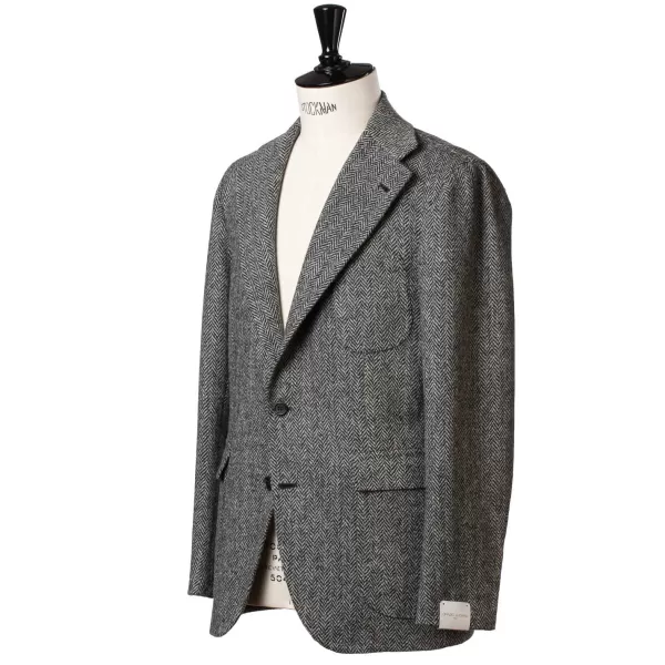 Orazio Luciano Jacket "Cool King" Made Of Original Harris Tweed - Purely Handcrafted