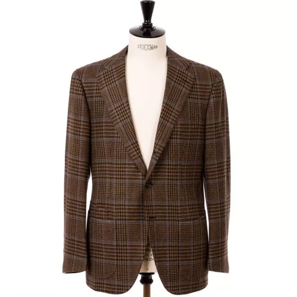 Cesare Attolini Jacket "Prince De Galles" Made Of Pure Merino Wool From Fox Brother'S