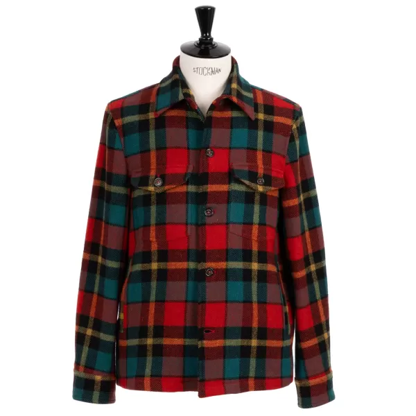 Valstar Jacket "Steve Overshirt" In Plaid Wool Flannel