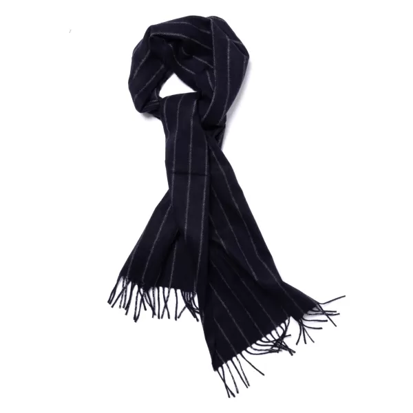 Joshua Ellis X Mj: New Jermyn Stripe Plaid Scarf In Pure Scottish Cash